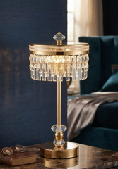 Durable Metal with Crystal Lamp